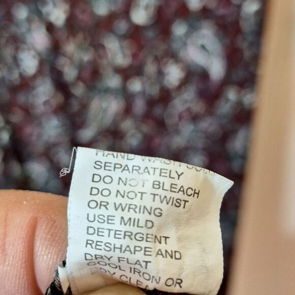 ACE Fashion Size L Maxi Boho Dress Bead Embellished 3/4 Sleeve Paisley V Neck - Picture 10 of 10